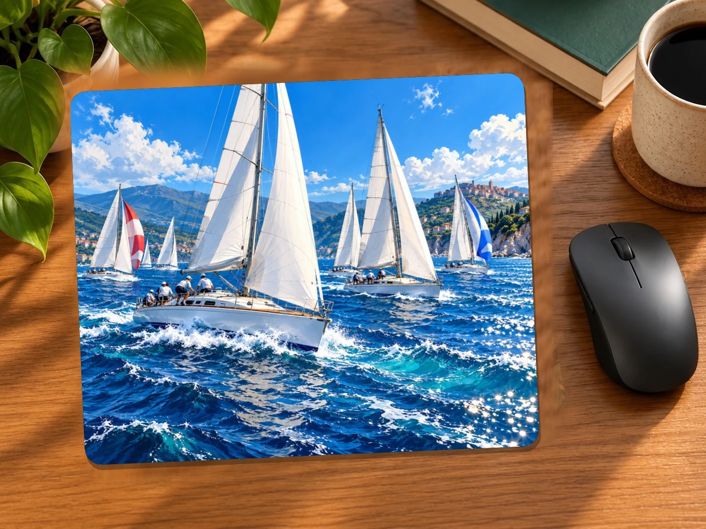 Sailboat Regatta Mouse Pad