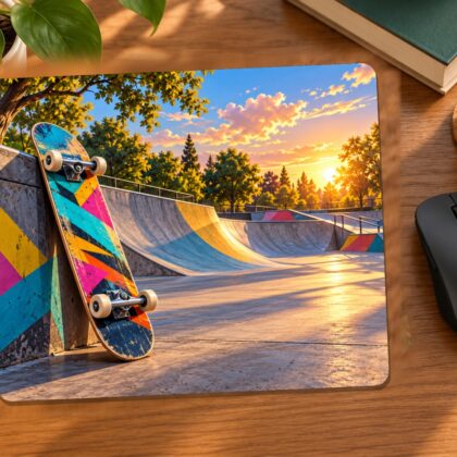 Skateboard at the Park Mouse Pad