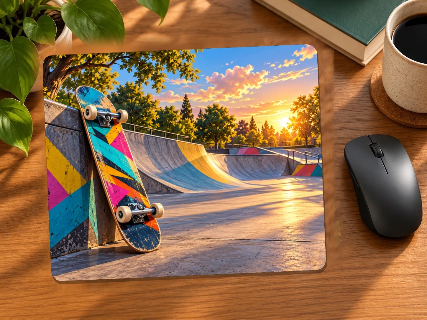 Skateboard at the Park Mouse Pad