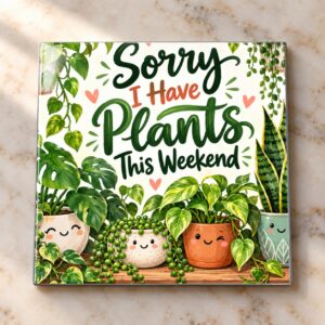 Sorry I Have Plants This Weekend Magnet