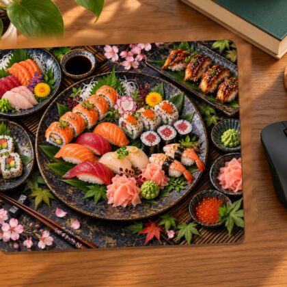 Sushi Garden Platter Mouse Pad