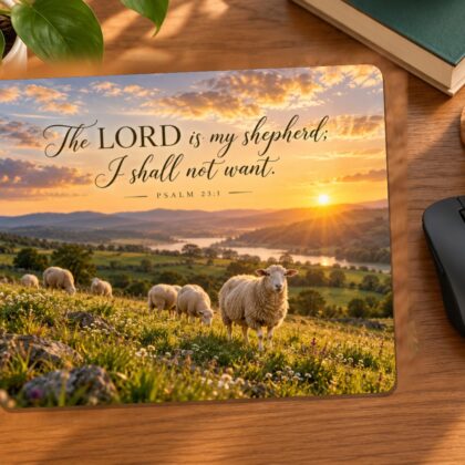 The Lord Is My Shepherd Faith Mouse Pad | Psalm 23:1