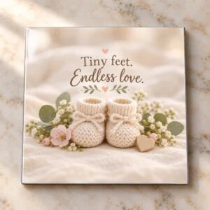 Tiny Feet Big Love Magnet Magnet