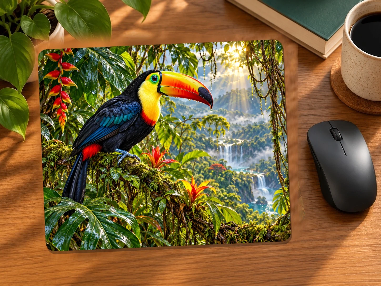 Toucan in a Rainforest Canopy Mouse Pad