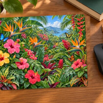 Tropical Garden Mouse Pad