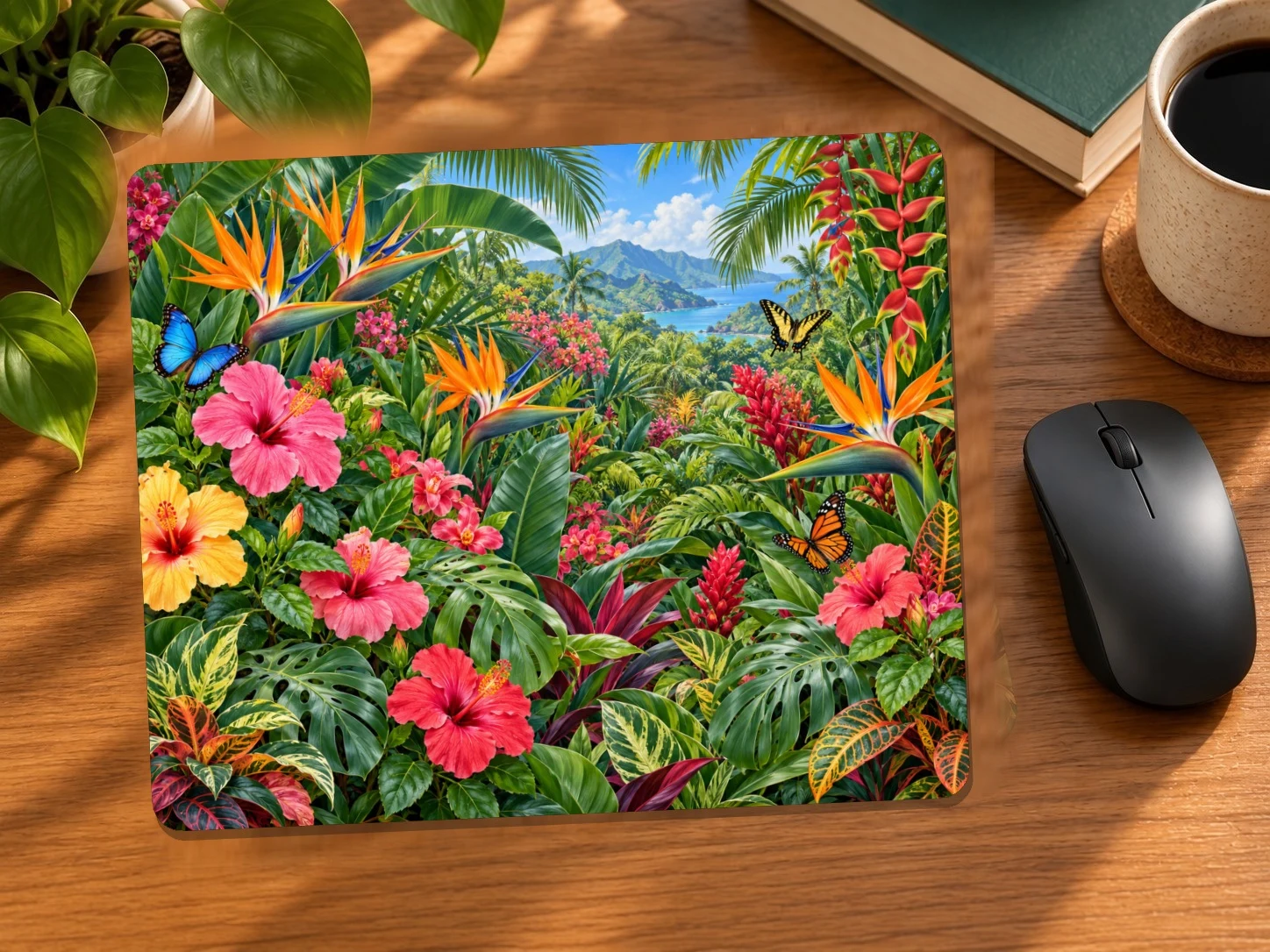 Tropical Garden Mouse Pad