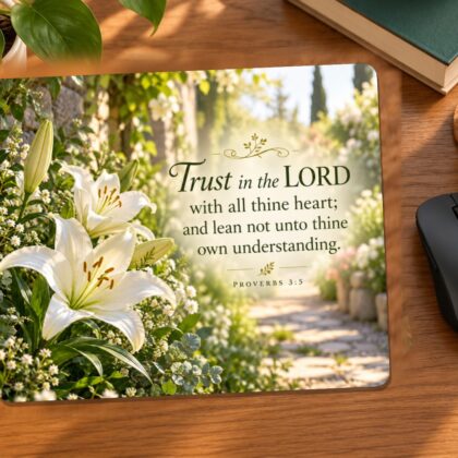 Trust in the Lord Faith Mouse Pad | Proverbs 3:5