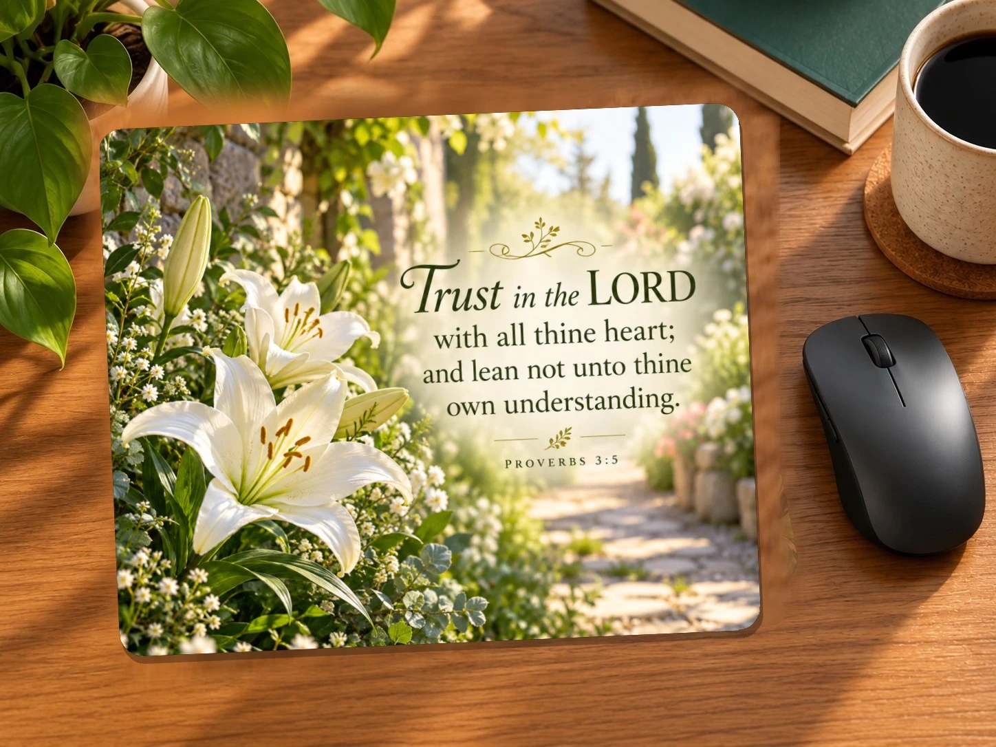 Trust in the Lord Faith Mouse Pad | Proverbs 3:5