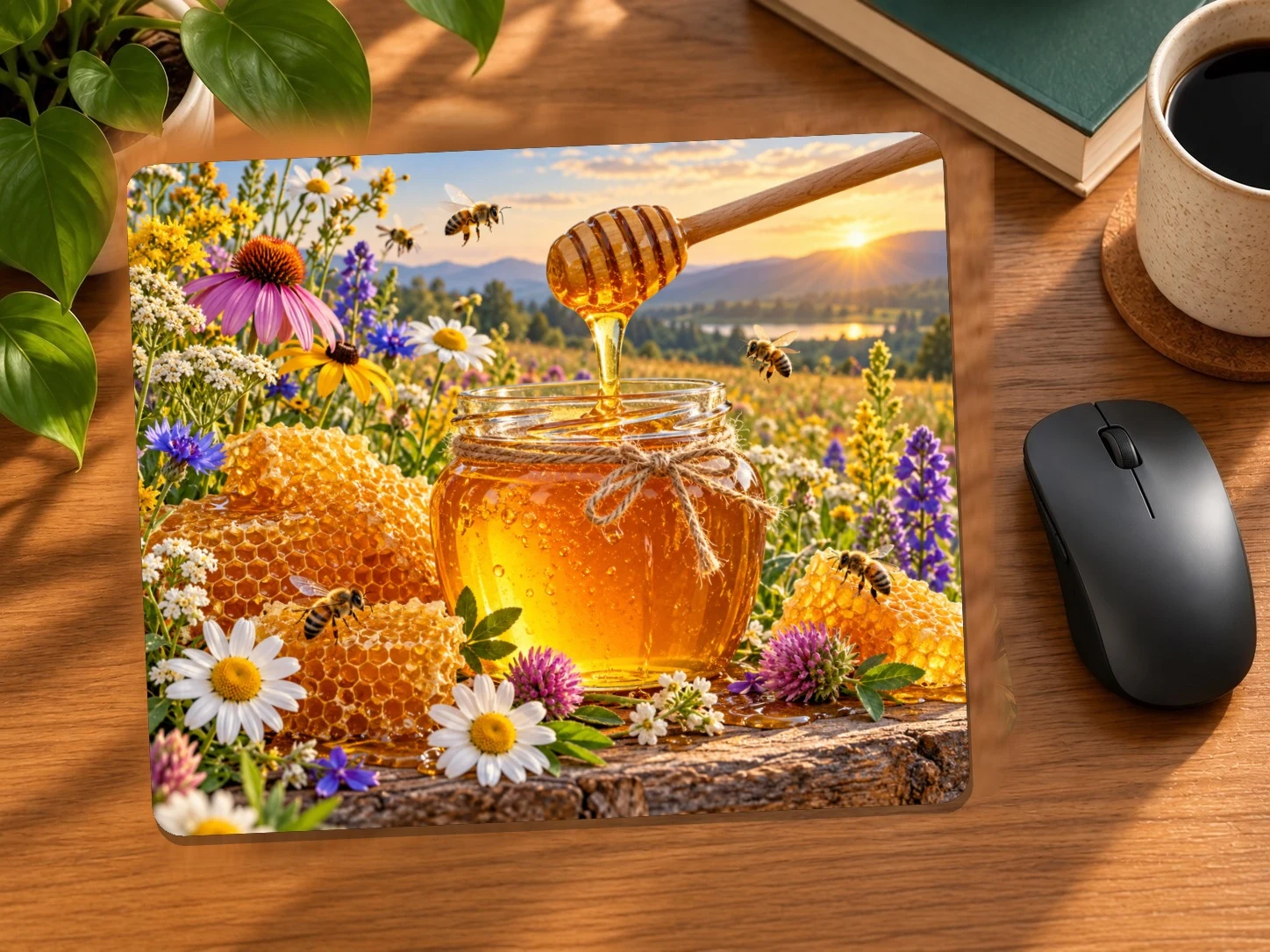Wildflower Honey Harvest Mouse Pad